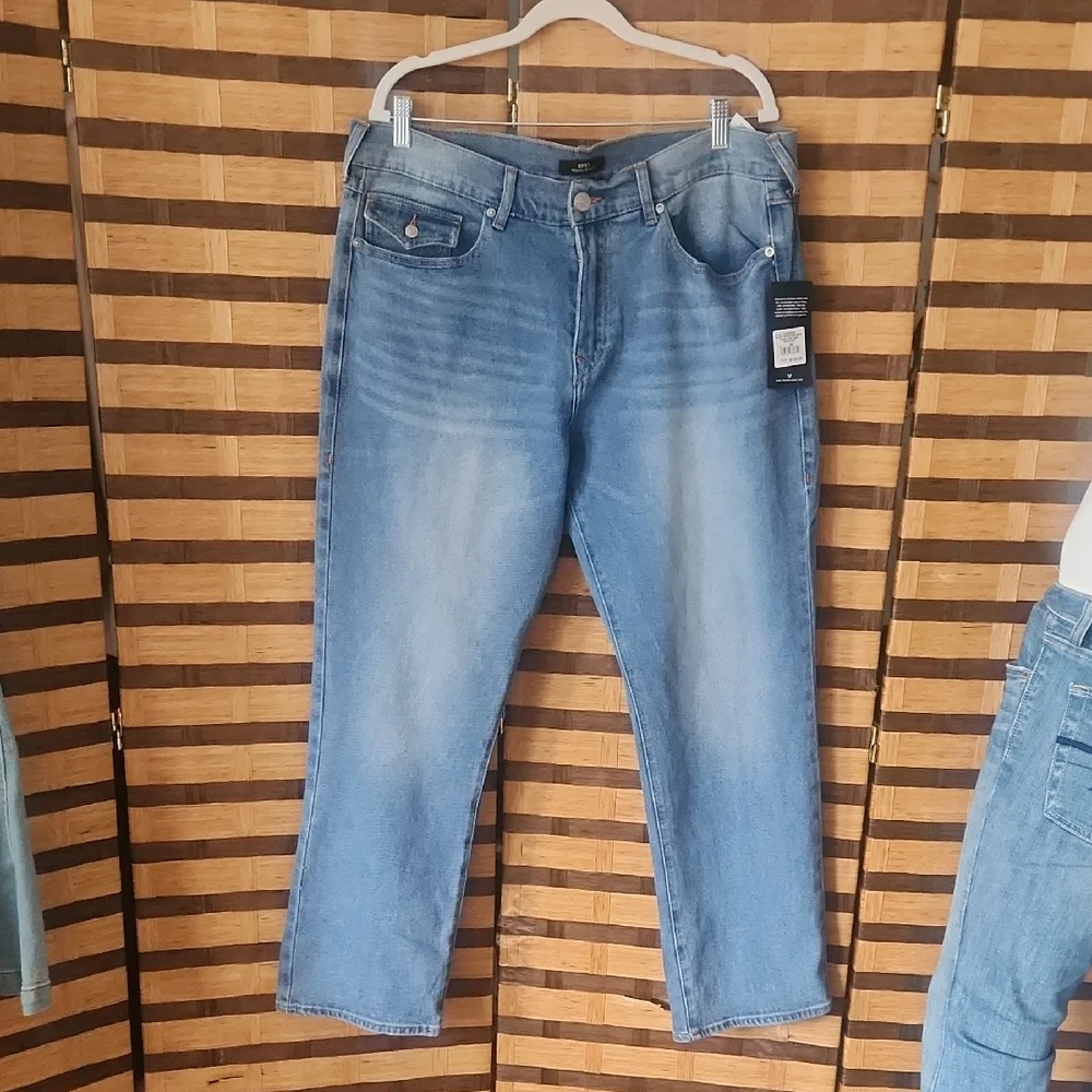 NWT! Tue Religion Ricky Straight Relaxed Blue Jeans